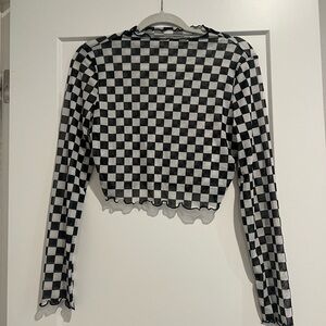 Mesh Checkered Shirt